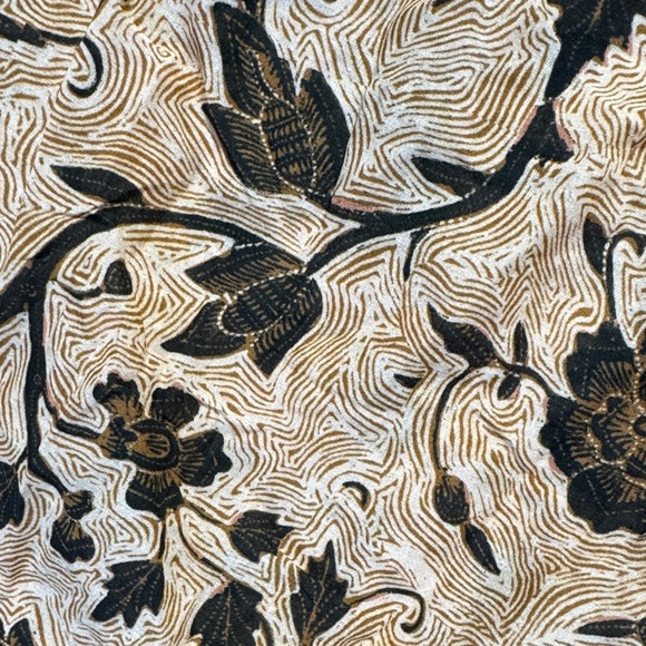 ULLA JOHNSON Agadir Cover-Up Midi Floral Pattern Dress Tassel Tie Puff Sleeve S - Picture 7 of 15